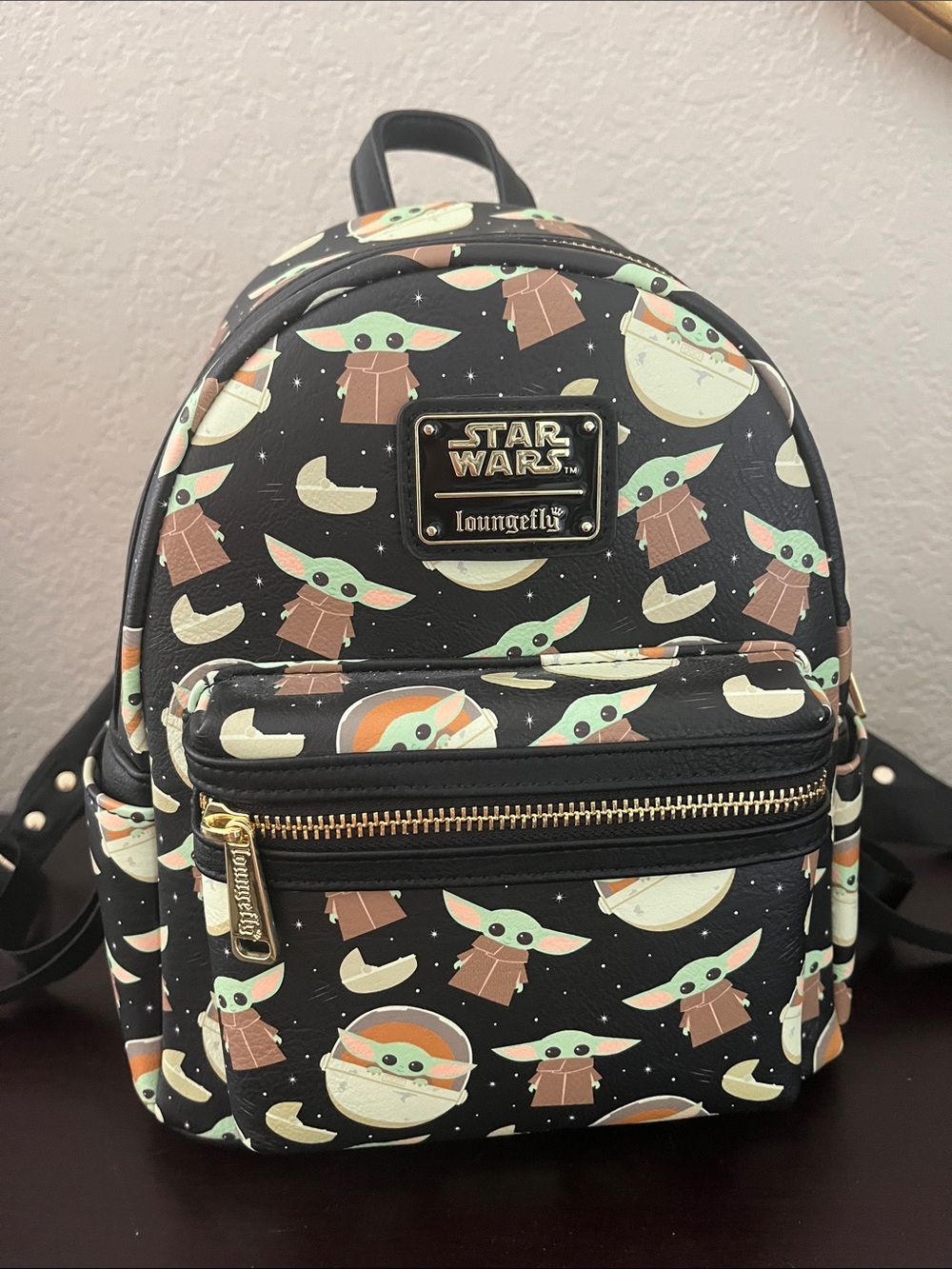 Star Wars Loungefly The Child (Baby Yoda) Black Kids Mini Backpack